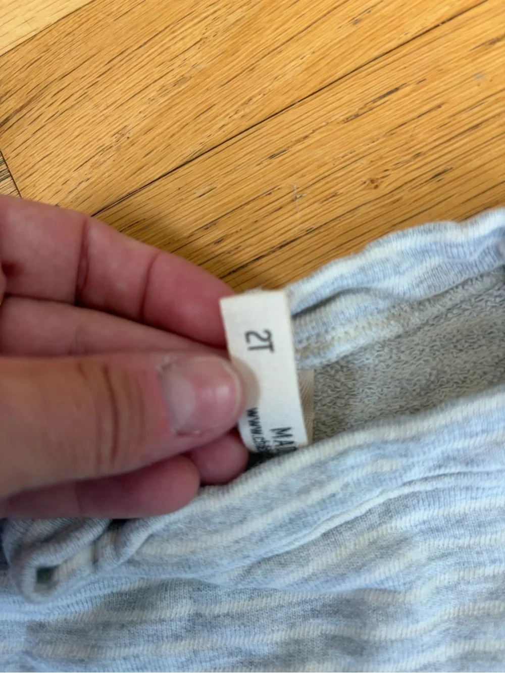 Childhoods Clothing Grey Striped sweat set 2T